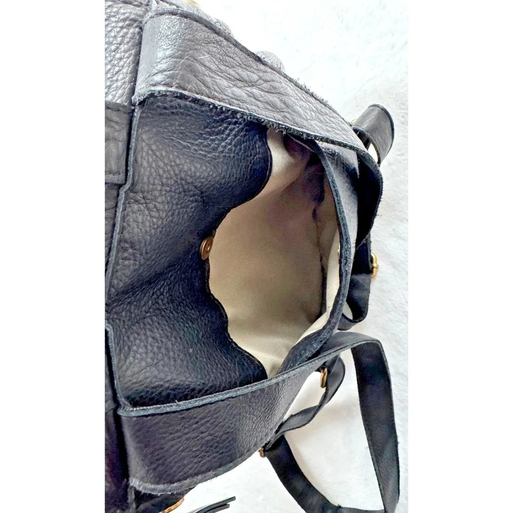 American Leather Co Liberty Black Leather Backpack Bag Purse Classic